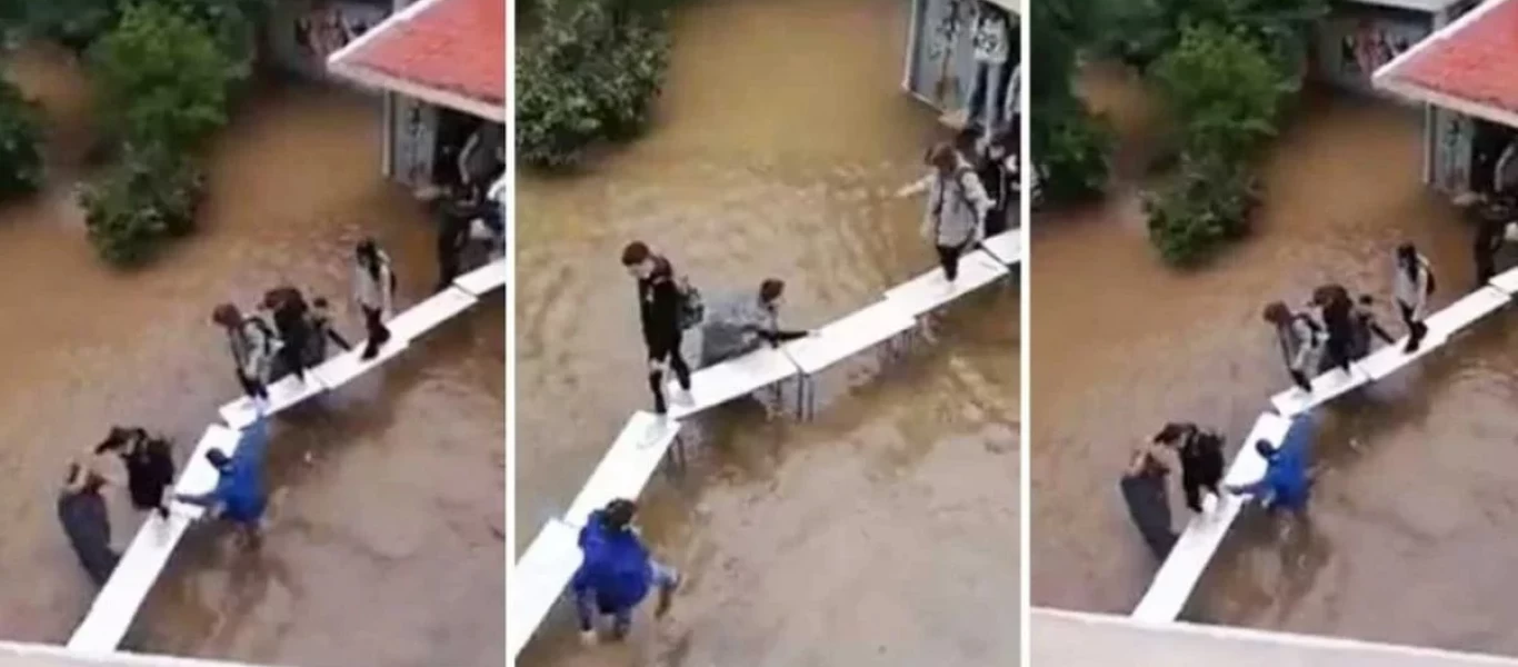 Μαθητές σχολείου Ν. Φιλαδέλφειας: «Έπρεπε να βρούμε τρόπο να βγούμε - Παιδιά στις κάτω τάξεις είχαν εγκλωβιστεί»